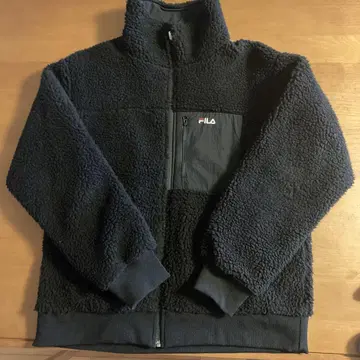 FILA 플리스 자켓 리버서블 블랙