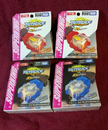 베이블레이드 버스트 스파킹 베이 런처 4개 세트