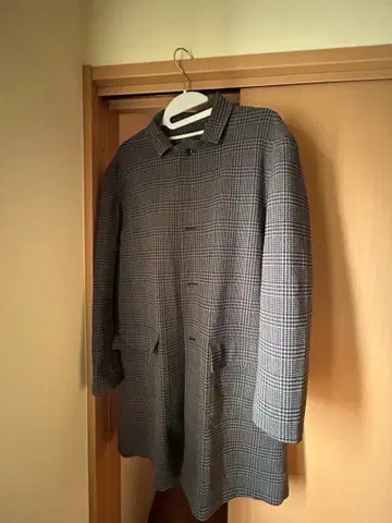SOPHNET. 스텐카라 코트 M 사이즈 그레이 계열 체크