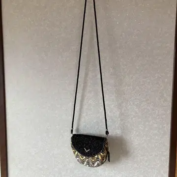 로로 L'oro 비즈 자수 스팽글 숄더백 미니백 작음