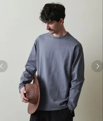 steven alan 오가닉 코튼 롱 슬리브 T셔츠