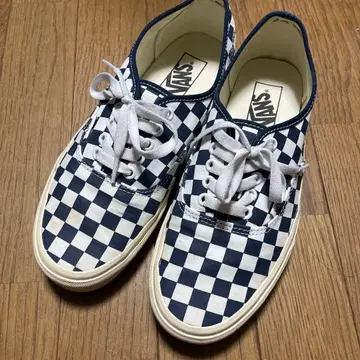 반스 오센틱 26cm 체커보드 네이비