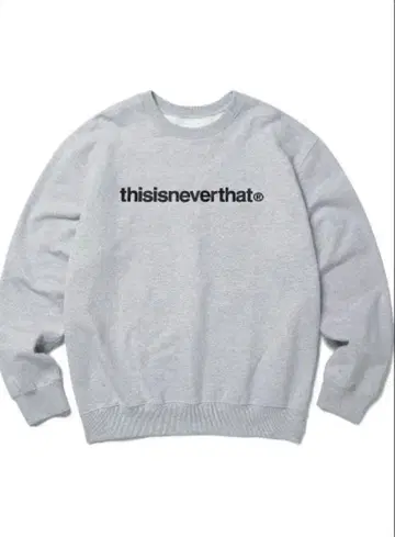 thisisneverthat 그레이 크루넥 맨투맨