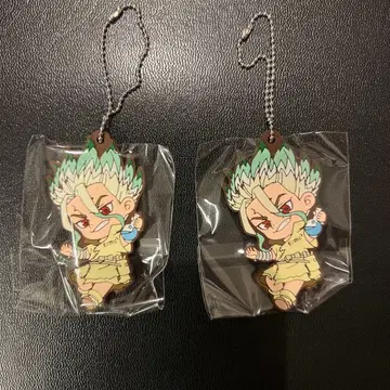Dr.STONE 러버 키체인 센쿠 2개
