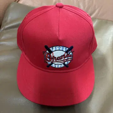 플랫캡 야구 모자 레드