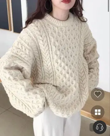 nugu 케이블 오버핏 니트 klee 쿠미카