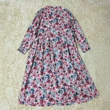 GRANDMA MAMA DAUGHTER 꽃무늬 원피스 린넨 롱