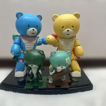 곰형 로봇 세트 (파랑 옐로우 컬러 그린)