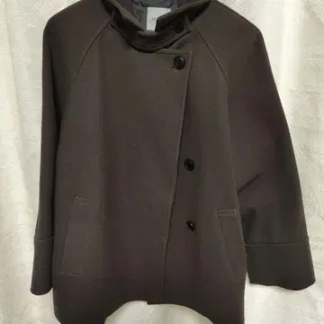 LE SOUK 후드 부착 다크 그레이 코트 L 사이즈