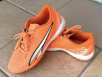 22.5cm 푸마 울트라 1.2 축구화 오렌지 트레이닝화