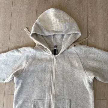 The North Face 그레이 풀 지퍼 후드티