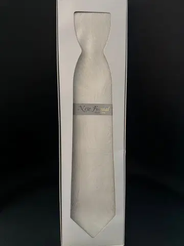 New Formal 실크 100% 화이트 넥타이 화이트 결혼식