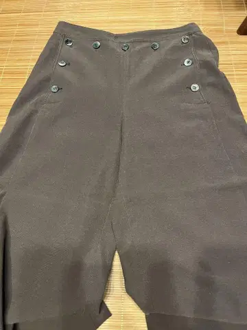 23구 다크 브라운 와이드 팬츠