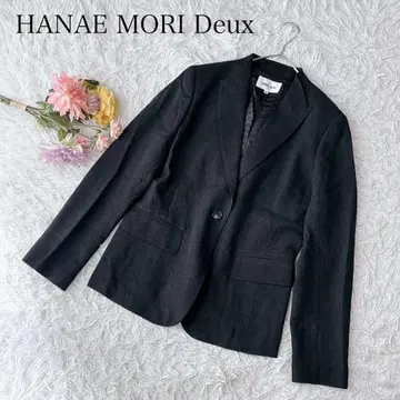[ L ] 하나에모리 테일러드 자켓 울 100 블랙 포멀