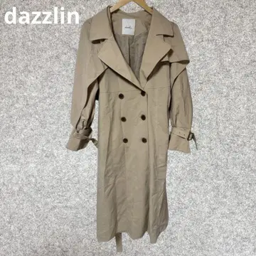 dazzlin 다즐린 베이지 더블 브레스트 트렌치코트
