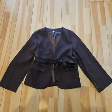 SNIDEL 노카라 자켓 브라운 프리 사이즈