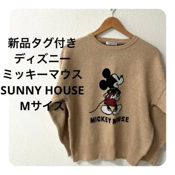 택 포함 새상품 SUNNY HOUSE 미키 니트 풀오버 M