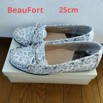 새상품급 BeauFort 뷰포트 모카신 플랫슈즈 25cm