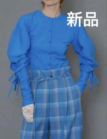 MAISON SPECIAL 슬리브 리본 퍼프 탑 F