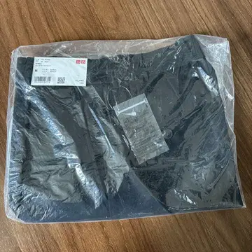 턱 와이드 팬츠 블랙 M 블랙