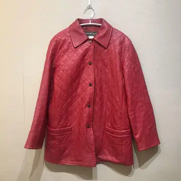 Salvatore Ferragamo 페라가모 가죽 퀼팅 자켓