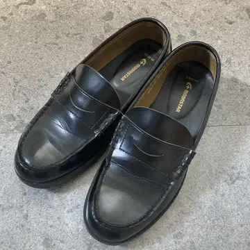 문스타 블랙 로퍼 합성 피혁 로퍼