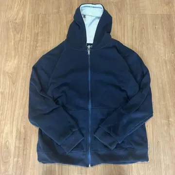 네이비 풀 집업 후드티 XXL