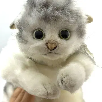 고양이 봉제 인형 리얼 레트로