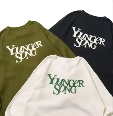 당일 발송 youngersong  긴팔 롱T 카키