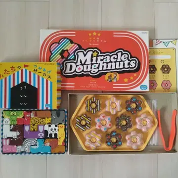 Miracle Doughnuts & 모양 쌓기 서커스 세트