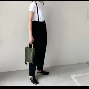 LOHEN 로렌 서스펜더 팬츠 블랙 36