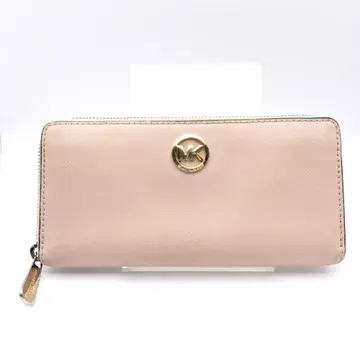 마이클코어스 장지갑 지갑 월렛 라운드 지퍼 핑크