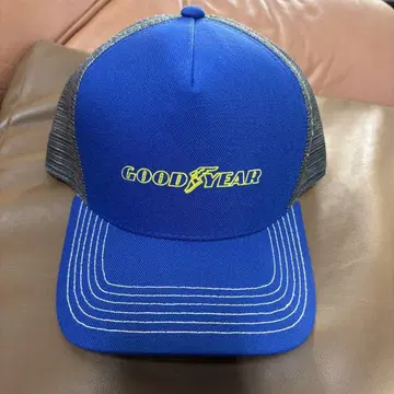 GOODYEAR 메쉬 캡 플랫 캡 블루