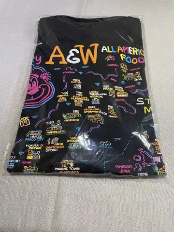 점포 한정 A&W 오키나와 티셔츠 L 사이즈