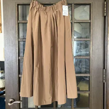 미사용 UNDICI NOVE 개더 스커트 38 일본제 브라운