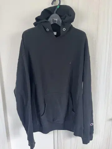 Champion Reverse Weave 후드티 M 블랙