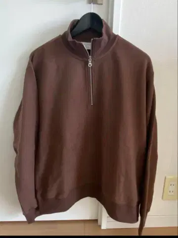 [ 선스펠 x 유나이티드 애로우즈 ] 남성용 하프 지퍼 맨투맨 L