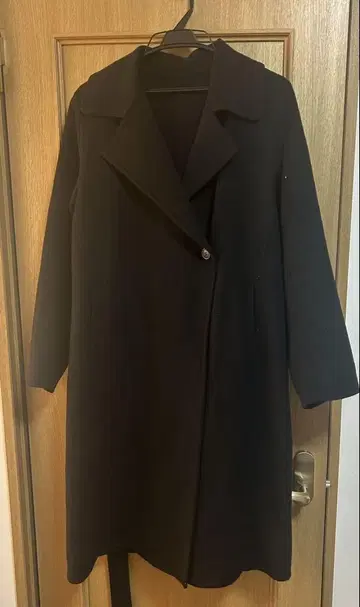 UNIQLO M 사이즈 허리 벨트 더블 페이스 롱 코트