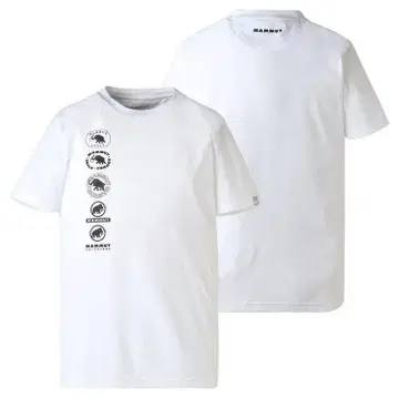 MAMMUT QD 로고 히스토리 P2 프린트 티셔츠 아시안핏