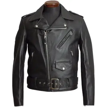 SCHOTT 샷 ONESTAR 613US 더블 라이더스 38 블랙