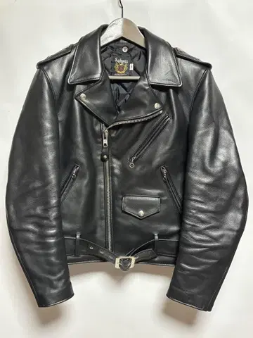SCHOTT 샷 ONESTAR 613US 더블 라이더스 38 블랙