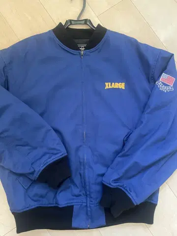 XLARGE : EMBROIDERY WORK JACKET L 블루 계열