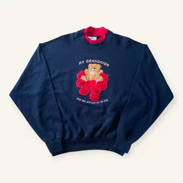 90s MCC sportwear 이중 옷깃 트레이닝복 맨투맨 곰 L