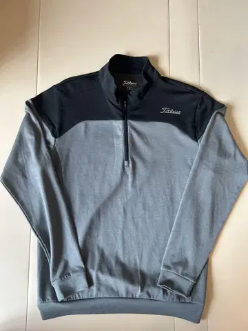 Titleist 하프 지퍼 골프 셔츠 그레이/블랙