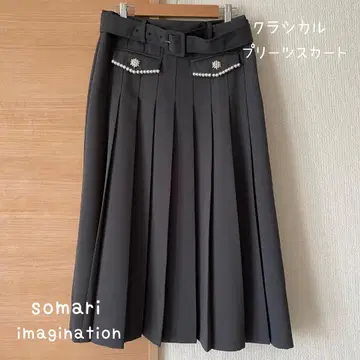 somari imagination 클래시컬 플리츠 스커트 사이즈 1