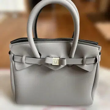 SAVE MY BAG 그레이 핸드백 거의 미사용!