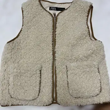 ZARA 보아 자켓 XS 크림