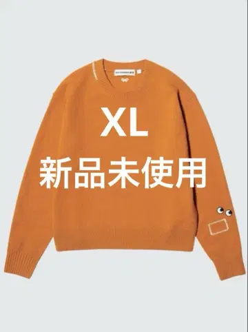 유니클로 ANYA HINDMARCH 프리미엄 라무 크루넥 스웨터 XL
