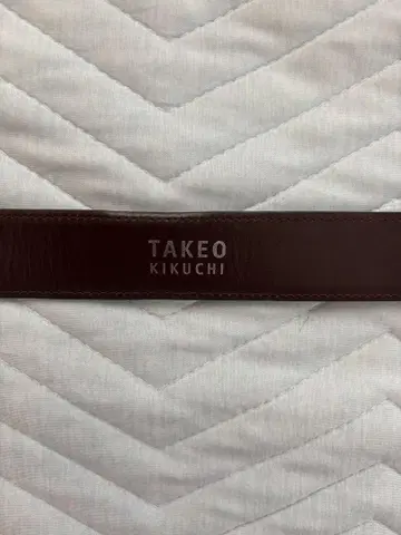 TAKEO KIKUCHI 블랙 가죽 벨트