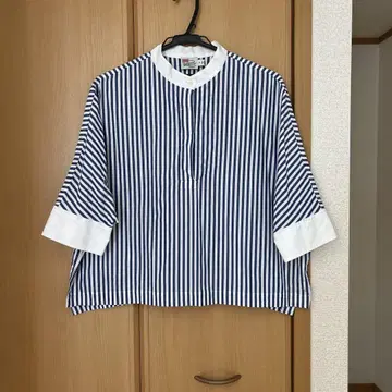 Traditional Weatherwear 스트라이프 칠부 소매 셔츠 S